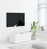 VidaXL Tv-meubel 80x34x30 cm spaanplaat wit