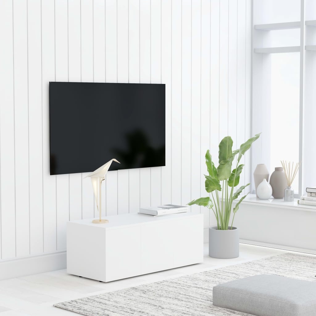 VidaXL Tv-meubel 80x34x30 cm spaanplaat wit