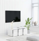 VidaXL Tv-meubel 80x34x30 cm spaanplaat wit