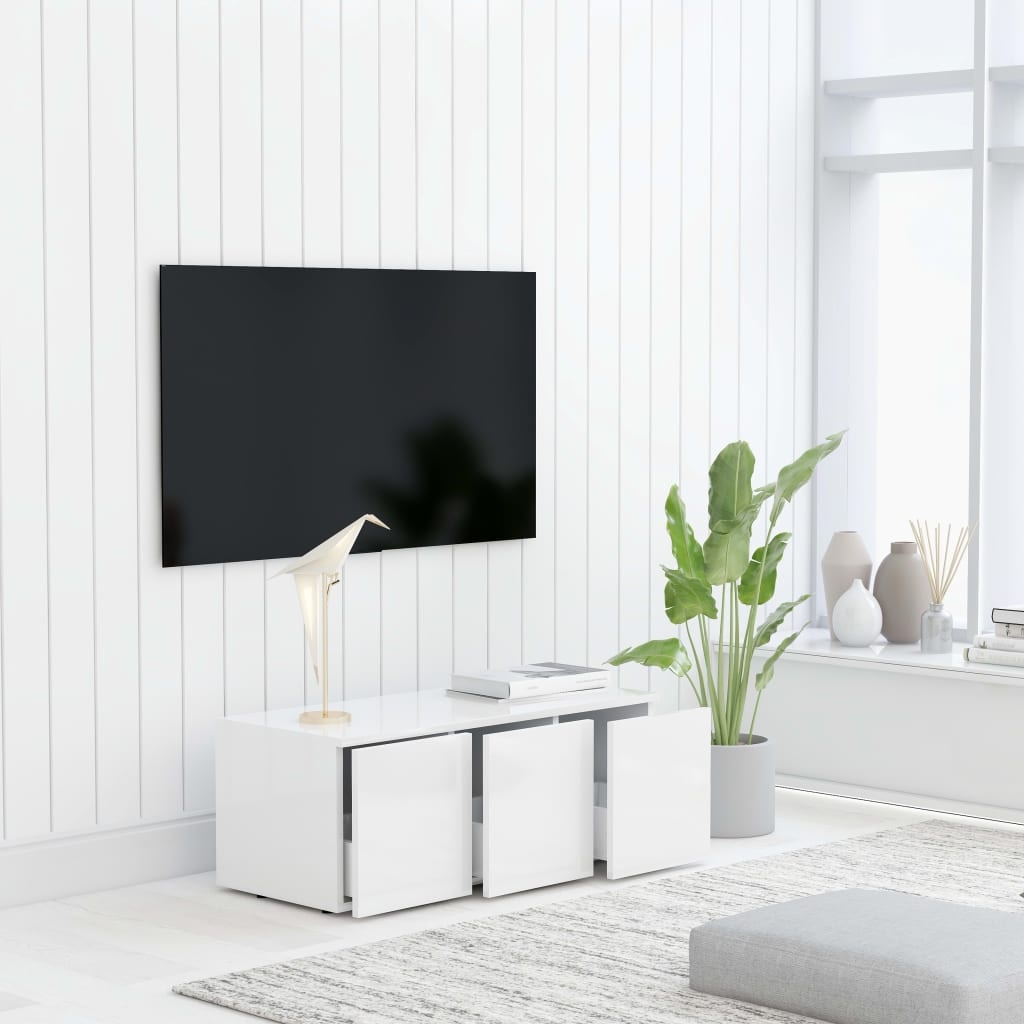 VidaXL Tv-meubel 80x34x30 cm spaanplaat wit