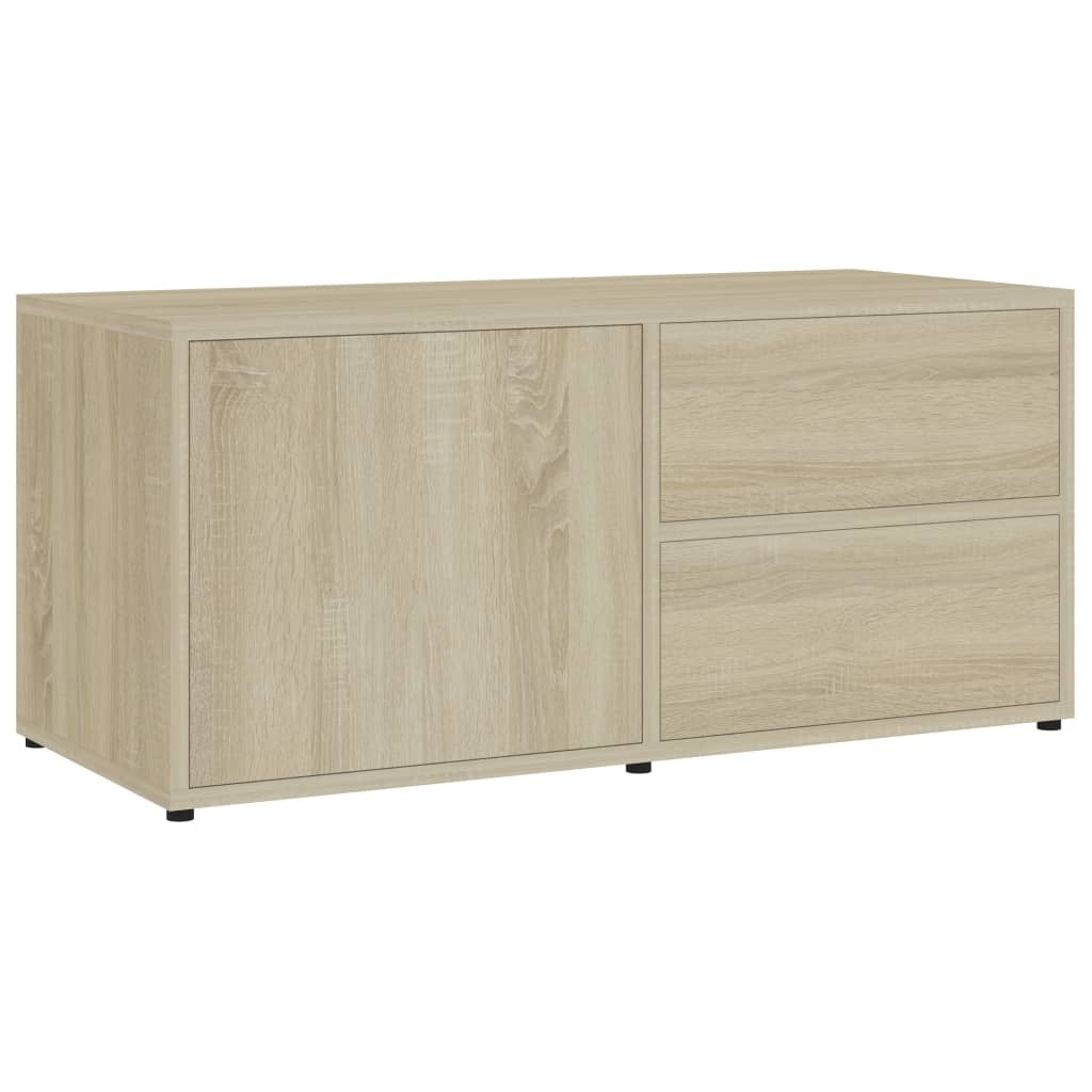 VidaXL Tv-meubel 80x34x36 cm bewerkt hout sonoma eikenkleurig