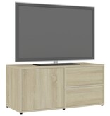 VidaXL Tv-meubel 80x34x36 cm bewerkt hout sonoma eikenkleurig