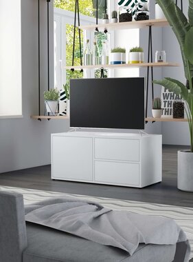 VidaXL Tv-meubel 80x34x36 cm bewerkt hout wit