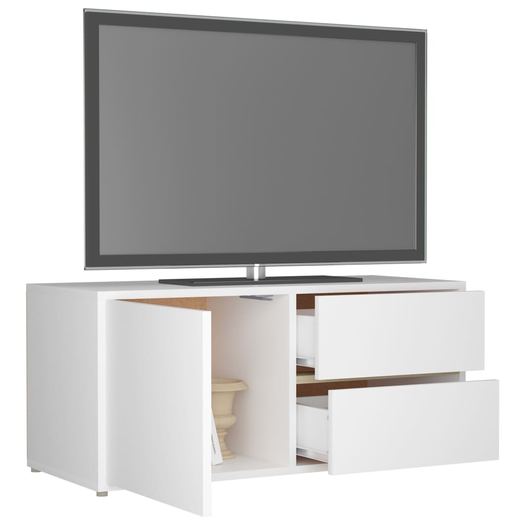 VidaXL Tv-meubel 80x34x36 cm bewerkt hout wit