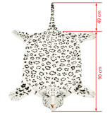 VidaXL Luipaardvloerkleed pluche 139 cm wit