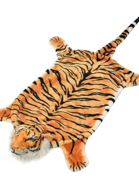 VidaXL Tijgervloerkleed pluche 144 cm bruin