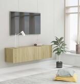 VidaXL Tv-meubel 120x30x30 cm bewerkt hout sonoma eikenkleurig