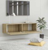 VidaXL Tv-meubel 120x30x30 cm bewerkt hout sonoma eikenkleurig