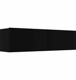 VidaXL Tv-meubel 120x30x30 cm bewerkt hout zwart