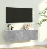 VidaXL Tv-meubel 100x30x30 cm bewerkt hout betongrijs