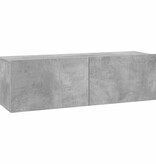 VidaXL Tv-meubel 100x30x30 cm bewerkt hout betongrijs