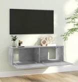 VidaXL Tv-meubel 100x30x30 cm bewerkt hout betongrijs