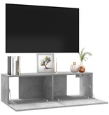 VidaXL Tv-meubel 100x30x30 cm bewerkt hout betongrijs