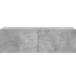 VidaXL Tv-meubel 100x30x30 cm bewerkt hout betongrijs