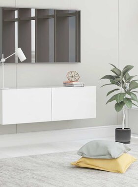 VidaXL Tv-meubel 100x30x30 cm bewerkt hout wit