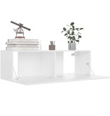 VidaXL Tv-meubel 100x30x30 cm bewerkt hout wit