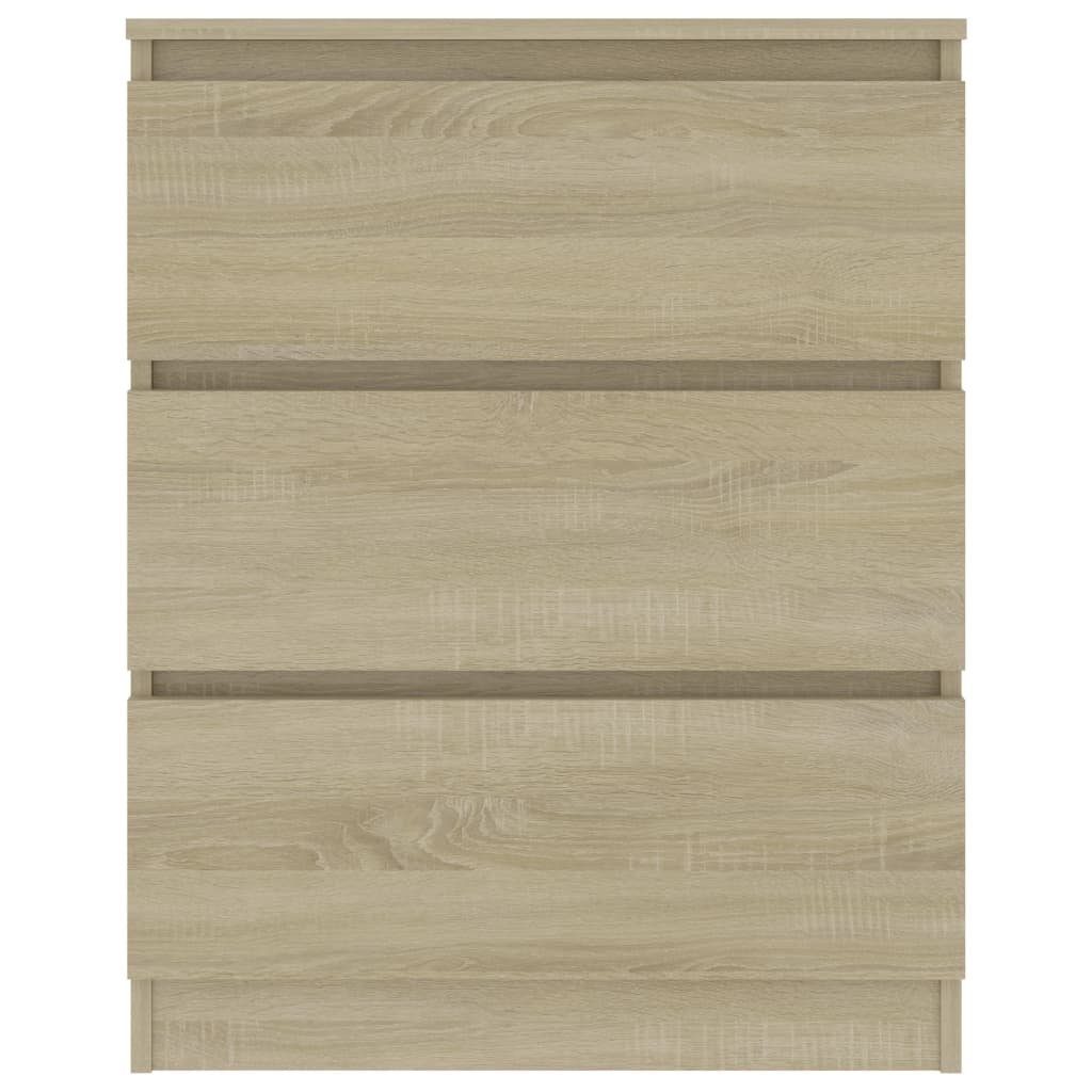 VidaXL Dressoir 60x35x76 cm bewerkt hout sonoma eikenkleurig
