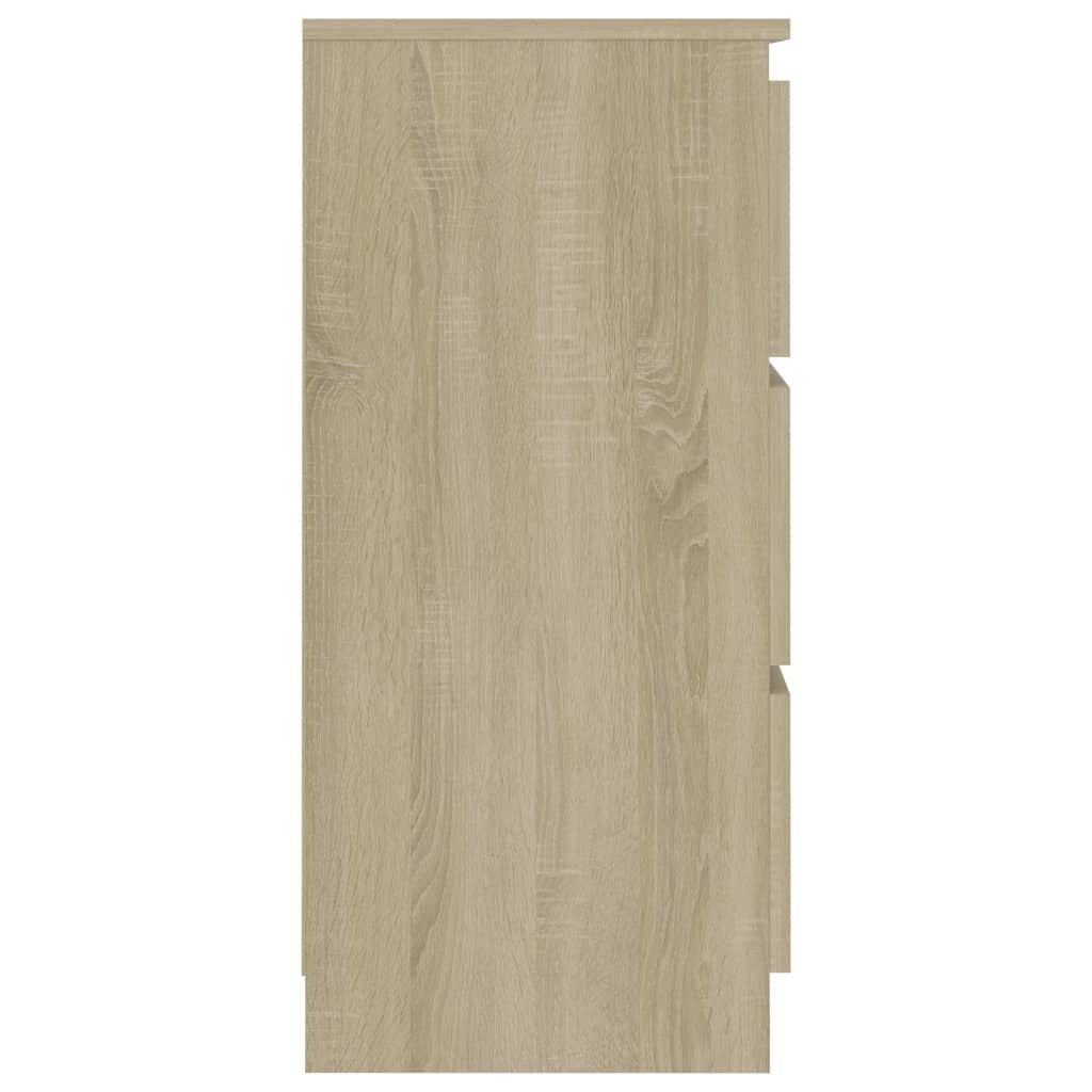 VidaXL Dressoir 60x35x76 cm bewerkt hout sonoma eikenkleurig