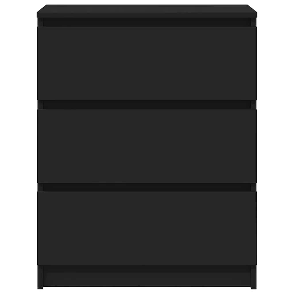 VidaXL Dressoir 60x35x76 cm bewerkt hout zwart