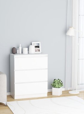 VidaXL Dressoir 60x35x76 cm bewerkt hout wit