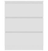 VidaXL Dressoir 60x35x76 cm bewerkt hout wit