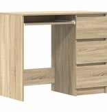 VidaXL Bureau 90x45x76 cm spaanplaat sonoma eikenkleurig