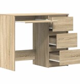VidaXL Bureau 90x45x76 cm spaanplaat sonoma eikenkleurig