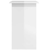 VidaXL Bureau 80x45x74 cm bewerkt hout hoogglans wit