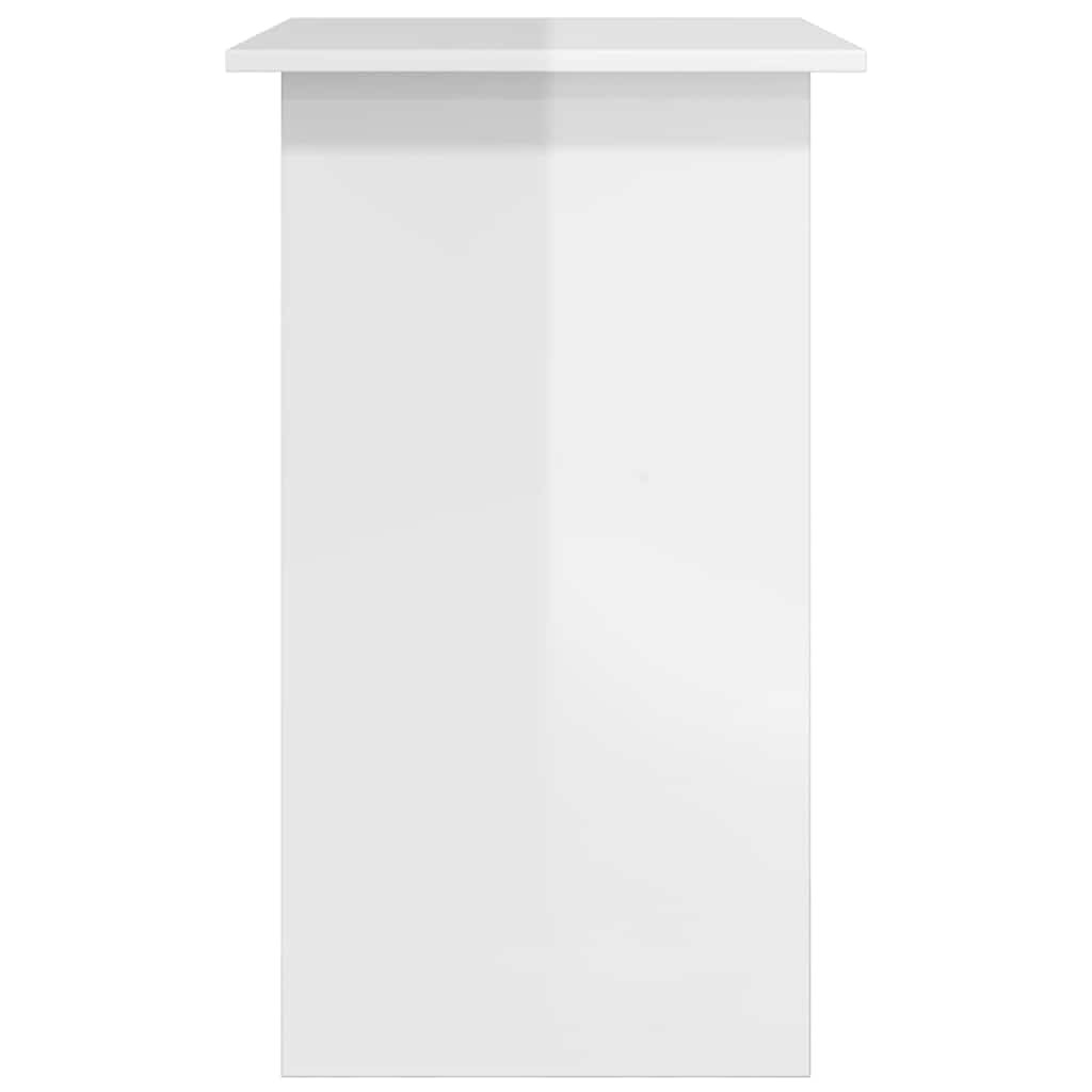 VidaXL Bureau 80x45x74 cm bewerkt hout hoogglans wit