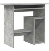 VidaXL Bureau 80x45x74 cm spaanplaat betongrijs