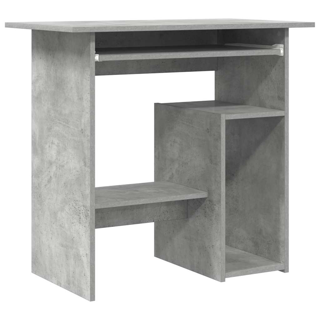 VidaXL Bureau 80x45x74 cm spaanplaat betongrijs