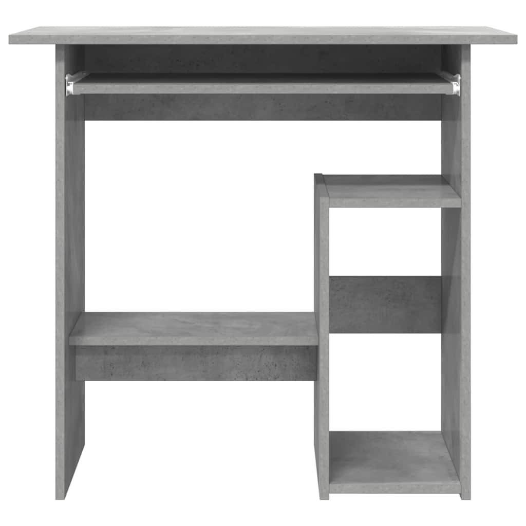 VidaXL Bureau 80x45x74 cm spaanplaat betongrijs