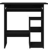 VidaXL Bureau 80x45x74 cm bewerkt hout zwart