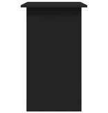 VidaXL Bureau 80x45x74 cm bewerkt hout zwart