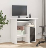 VidaXL Bureau 80x45x74 cm bewerkt hout wit