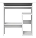 VidaXL Bureau 80x45x74 cm bewerkt hout wit