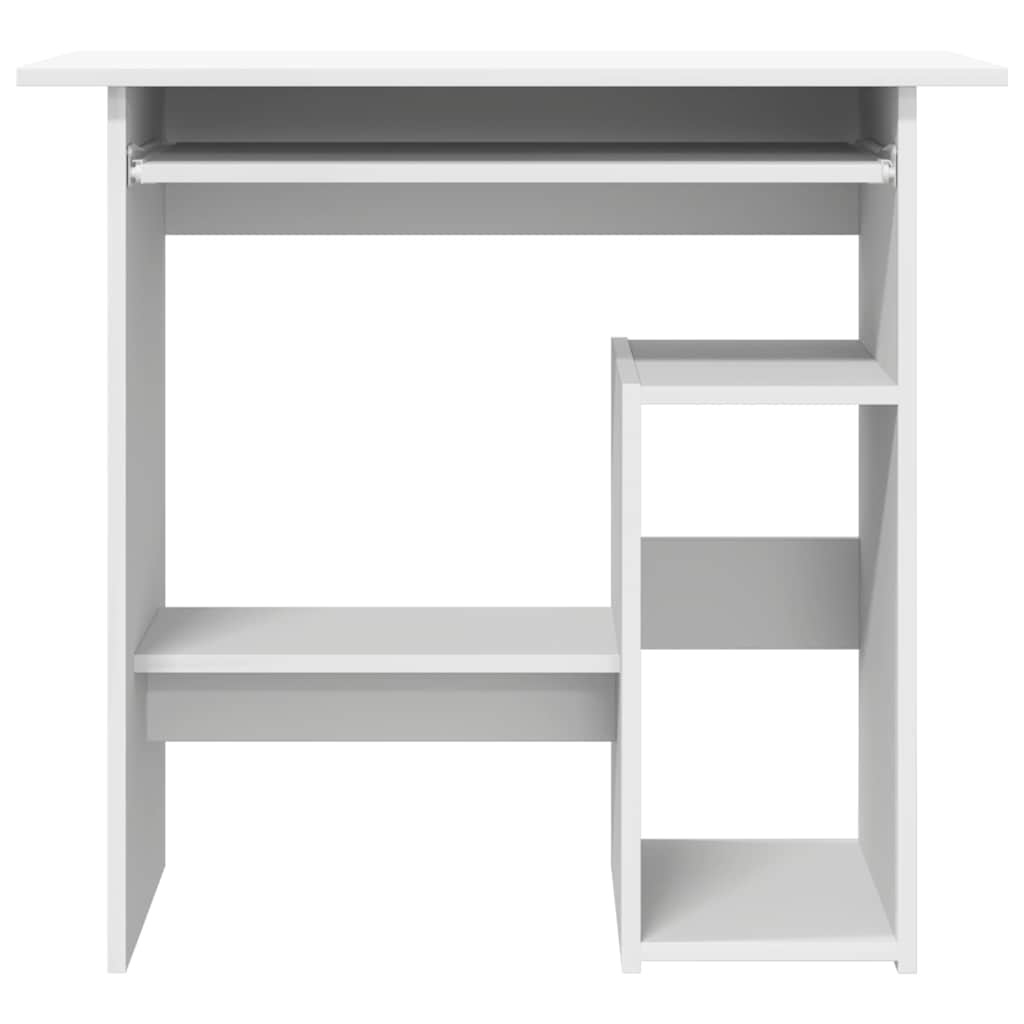 VidaXL Bureau 80x45x74 cm bewerkt hout wit