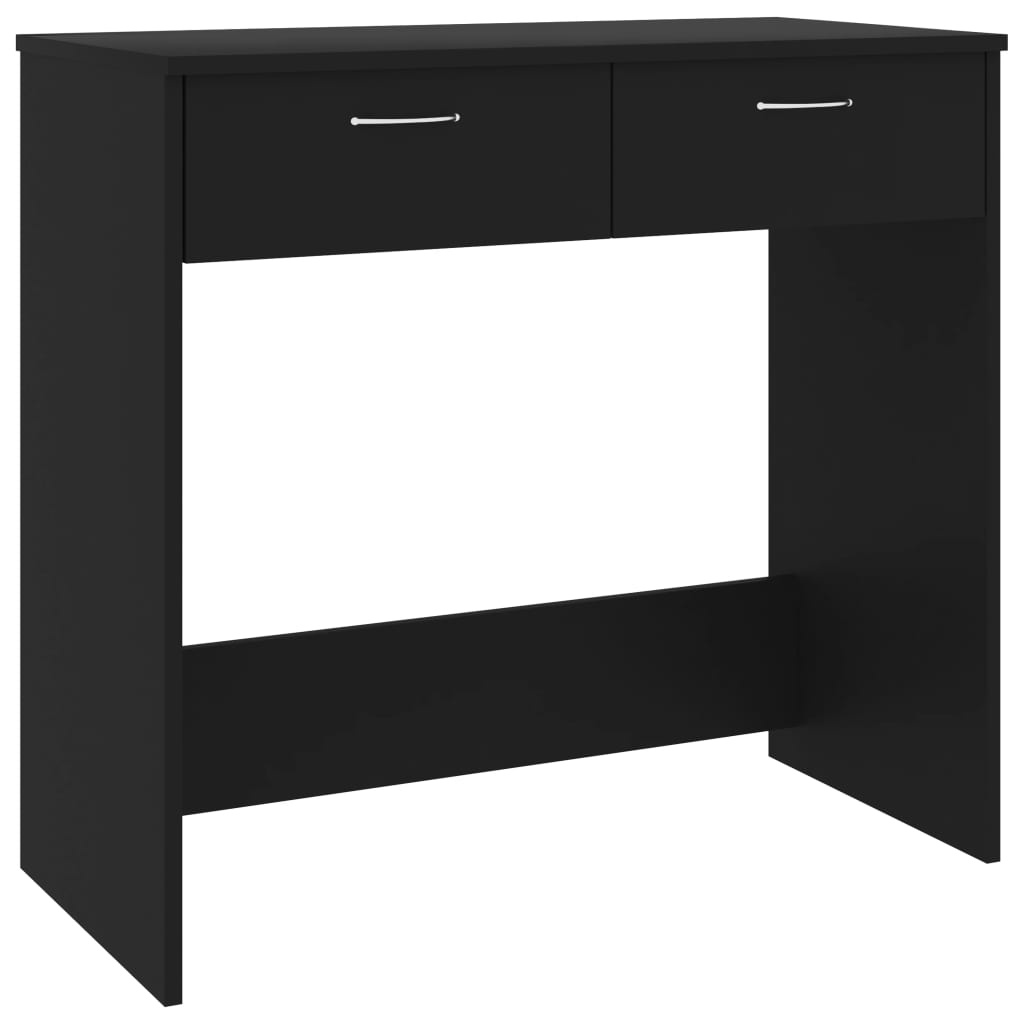 VidaXL Bureau 80x40x75 cm bewerkt hout zwart