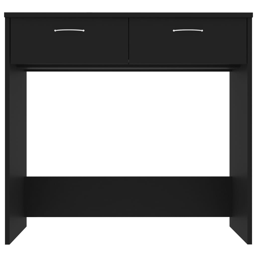 VidaXL Bureau 80x40x75 cm bewerkt hout zwart