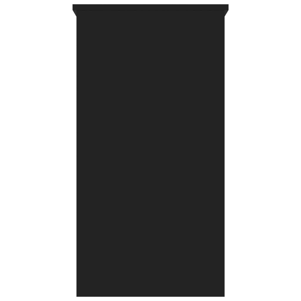 VidaXL Bureau 80x40x75 cm bewerkt hout zwart