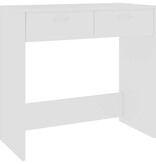 VidaXL Bureau 80x40x75 cm bewerkt hout wit
