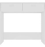 VidaXL Bureau 80x40x75 cm bewerkt hout wit