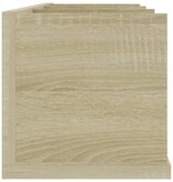 VidaXL Cd-wandschap 75x18x18 cm bewerkt hout sonoma eikenkleurig