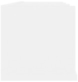 VidaXL Cd-wandschap 75x18x18 cm bewerkt hout wit
