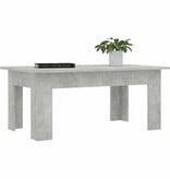 VidaXL Salontafel 100x60x42 cm bewerkt hout betongrijs