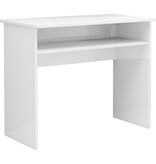 VidaXL Bureau 90x50x74 cm bewerkt hout hoogglans wit