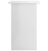VidaXL Bureau 90x50x74 cm bewerkt hout hoogglans wit