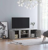 VidaXL Tv-meubel 120x34x37 cm bewerkt hout betongrijs