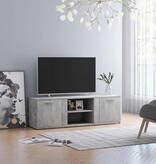 VidaXL Tv-meubel 120x34x37 cm bewerkt hout betongrijs