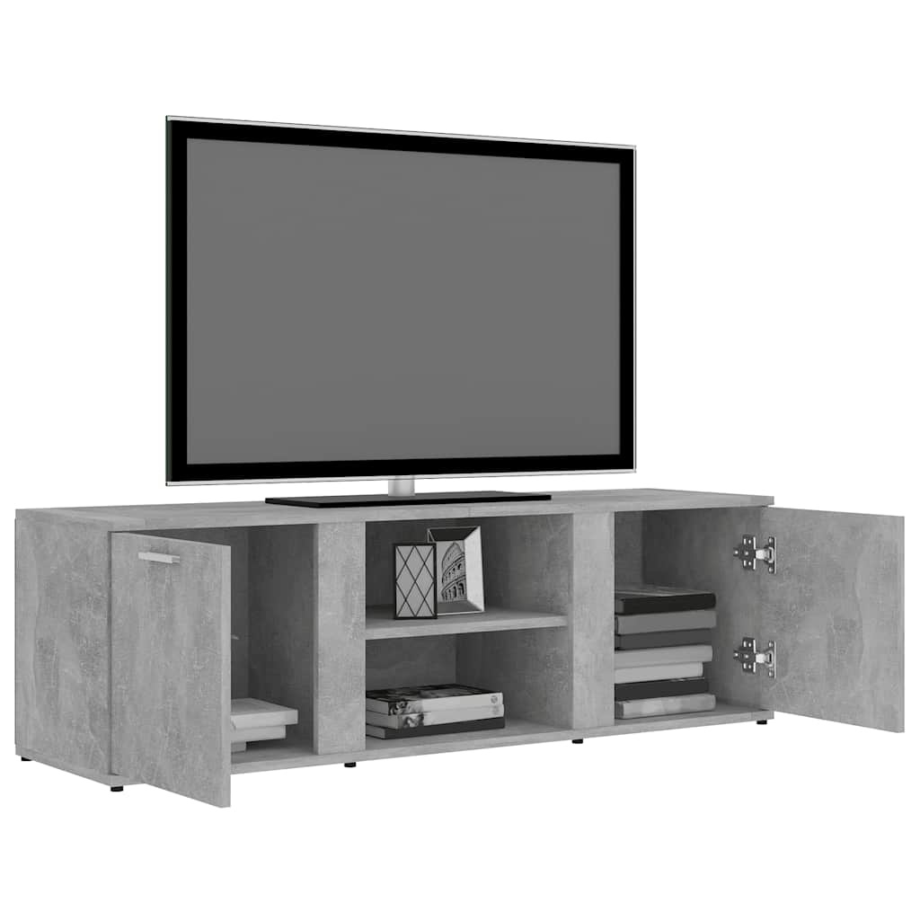VidaXL Tv-meubel 120x34x37 cm bewerkt hout betongrijs